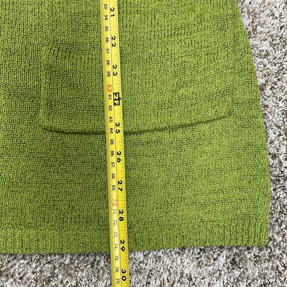 Soft Surroundings Knit Oversized Short Sleeve Green Sweater women’s Small/Medium - Picture 4 of 10